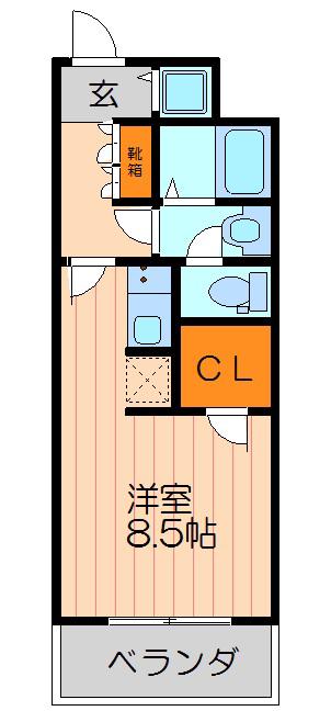 アドバンス西梅田(ワンルーム/6階)の間取り写真