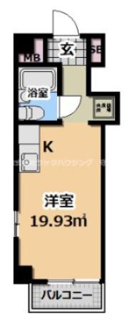 センターハイム大宮(1K/2階)の間取り写真