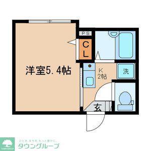 AMANE SERENO(1K/1階)の間取り写真