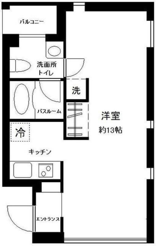 KATASE BLDII(ワンルーム/2階)の間取り写真