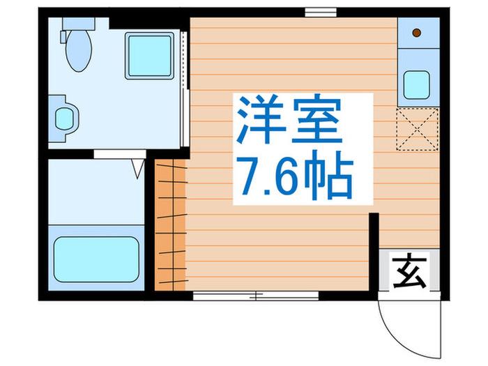 MT荒町(ワンルーム/1階)の間取り写真