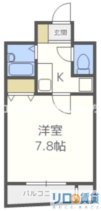 モンテ新大阪(1K/5階)の間取り写真