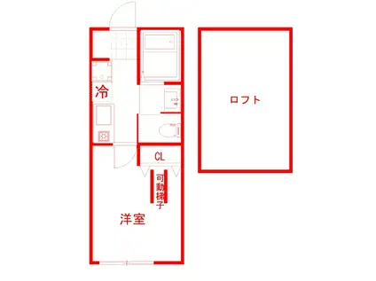 ランドホップ鶴見生麦(1K/2階)の間取り写真