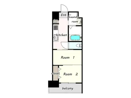 ETERNITY NISSEKI STREET NO122(2K/6階)の間取り写真