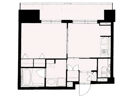クリオ文京小石川(1K/2階)の間取り写真
