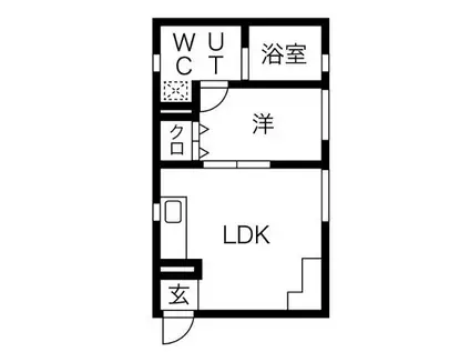 LEGIOIEささしまライブ駅2(1LDK/3階)の間取り写真