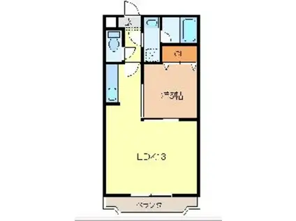 プリムローズ(1LDK/2階)の間取り写真