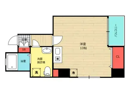 ハル土佐堀(ワンルーム/5階)の間取り写真