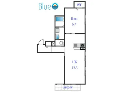 BELL SHOUAN KATASE(1LDK/2階)の間取り写真