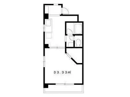 ベルフォート(1K/2階)の間取り写真