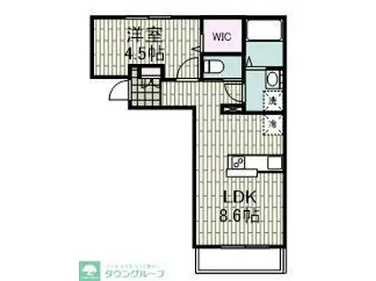 GRAN SERENO TOYOOKA(1LDK/3階)の間取り写真