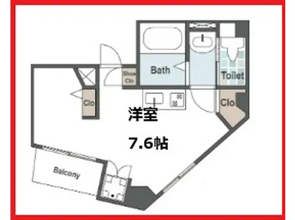 イーピーガーデン浅草橋(ワンルーム/3階)の間取り写真