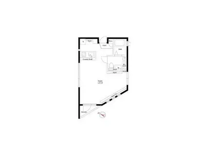 HEAL EARTH 3番館(ワンルーム/2階)の間取り写真