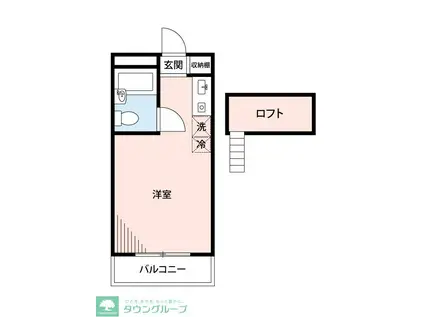 エスペランサ20(ワンルーム/3階)の間取り写真