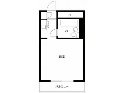 ユースフル笹塚(ワンルーム/3階)の間取り写真