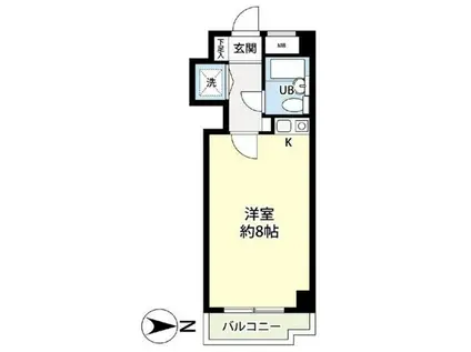 日神パレス中野(1K/2階)の間取り写真