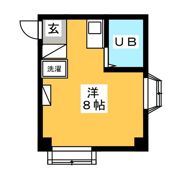 アルファーステージII(ワンルーム/3階)の間取り写真