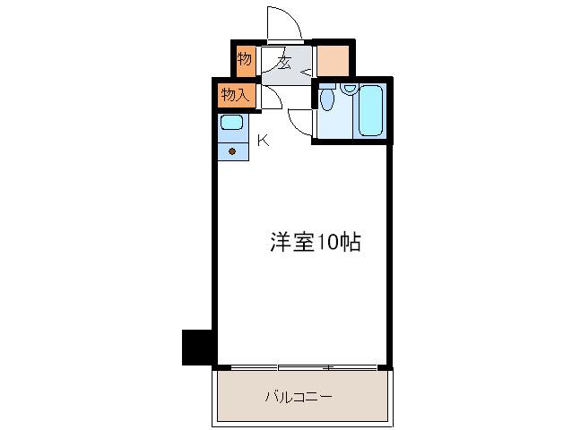 秀和日本橋箱崎レジデンス(ワンルーム/2階)の間取り写真