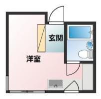 クリスタルズ・ピラー市川(ワンルーム/2階)の間取り写真