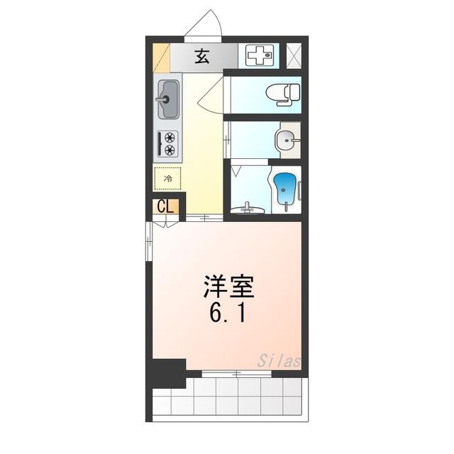 MAXIV大阪堺(1K/5階)の間取り写真