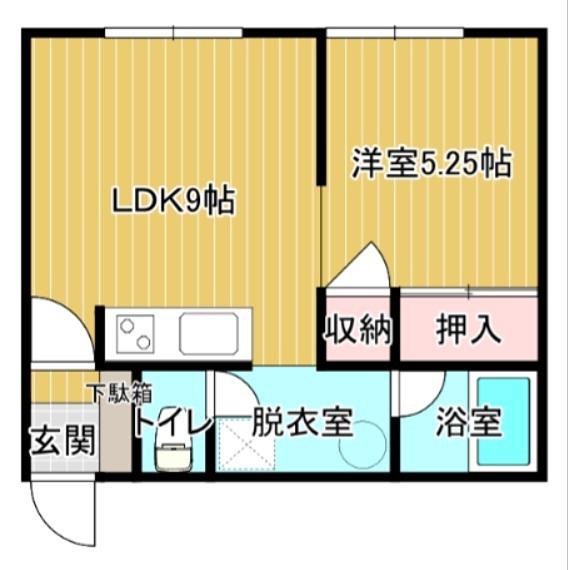 MS星屑物語(1LDK/1階)の間取り写真