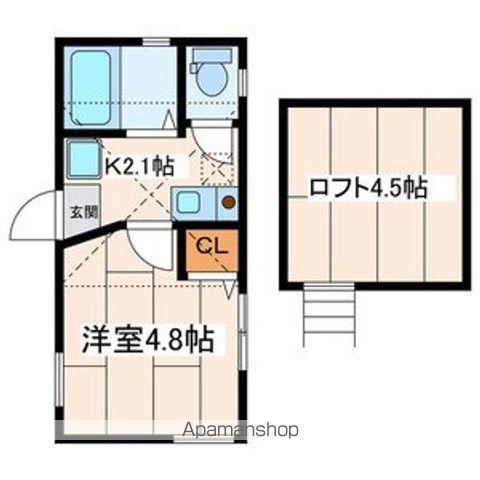 アーバンホ-ムズ(1K/2階)の間取り写真