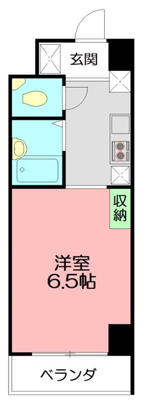 ラグゼナ本厚木(ワンルーム/3階)の間取り写真