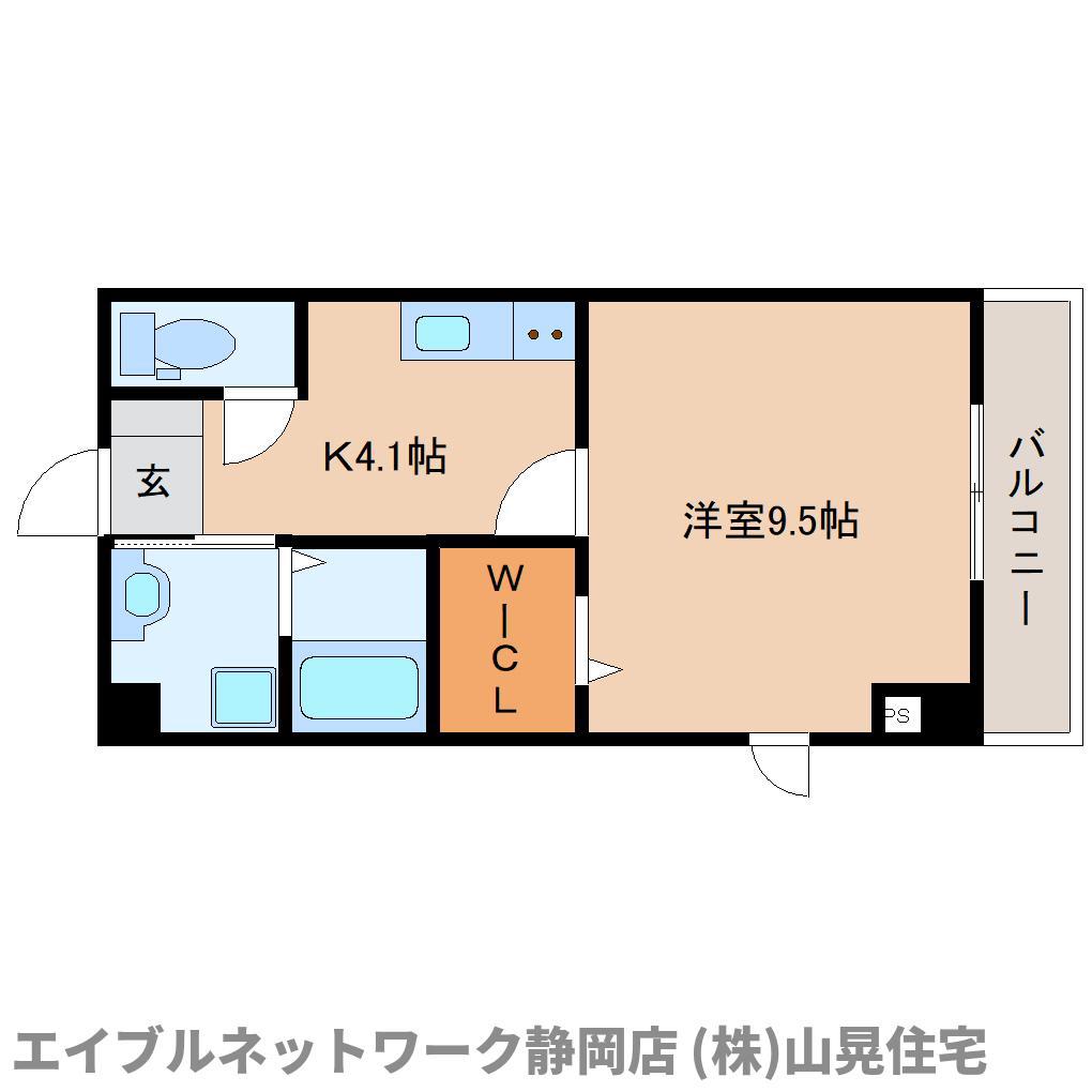 FRESCO(1K/2階)の間取り写真