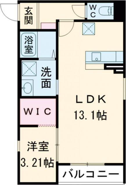 AKATSUKI RESIDENCE(1LDK/3階)の間取り写真