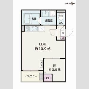 JACK SHOHOVI(1LDK/2階)の間取り写真