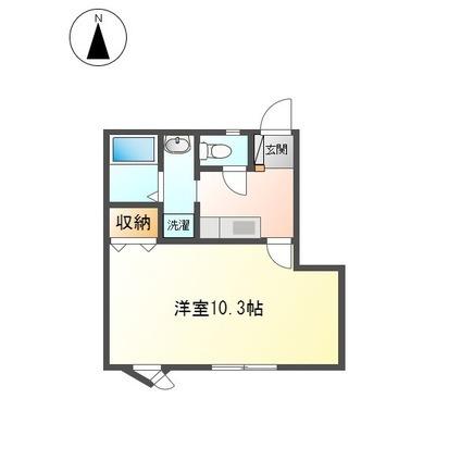 ヴィレッジゆたかIV(1K/1階)の間取り写真