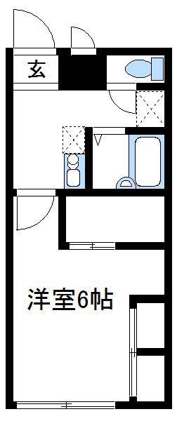 レオパレスソレイユII(1K/1階)の間取り写真