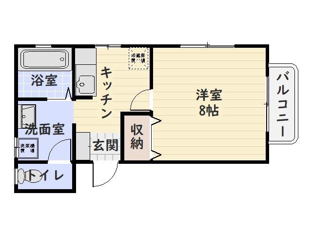 SANTA STAGE(1K/5階)の間取り写真