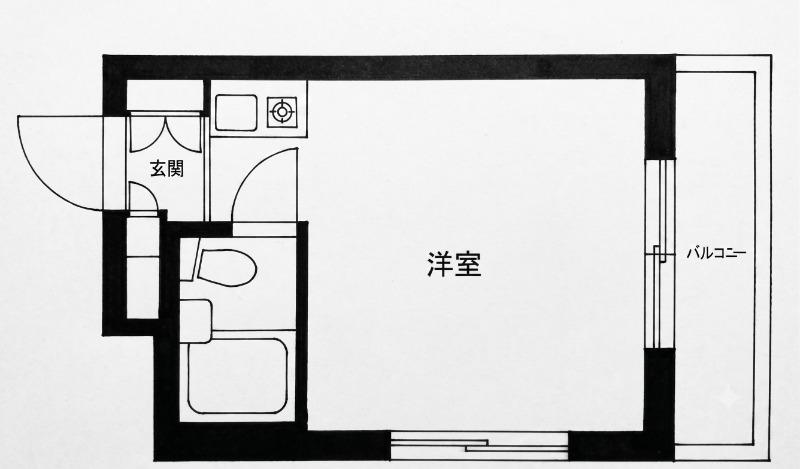リバティパレス常盤台(ワンルーム/4階)の間取り写真