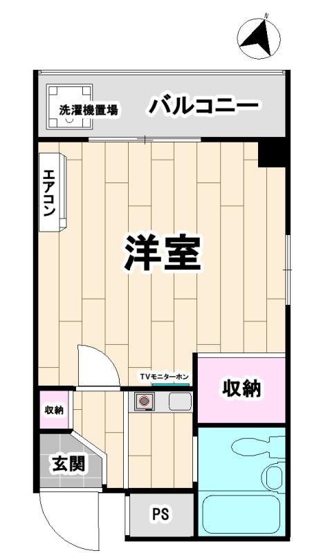 フルーレゾン神戸パートII(1K/3階)の間取り写真