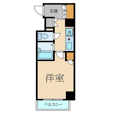 プレール月島RIVAGE(1K/3階)の間取り写真