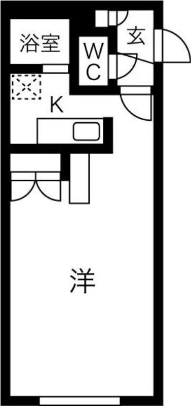 LEGANNEX N19(1K/2階)の間取り写真