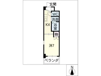 FULL HOUSE YAGOTO(1K/5階)の間取り写真