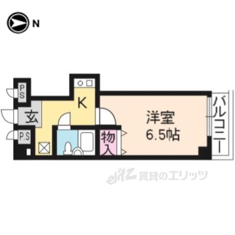 トチキヤビル(1K/3階)の間取り写真