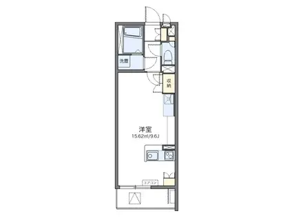 ADAMANTIII(ワンルーム/2階)の間取り写真