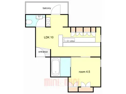 DEAR HOUSE(1LDK/3階)の間取り写真