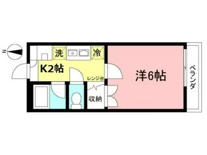 MKジェムズアパート(1K/2階)の間取り写真