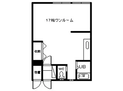 前田アパート(ワンルーム/1階)の間取り写真