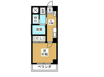 ジュエルコート学芸大壱番館(1K/5階)の間取り写真