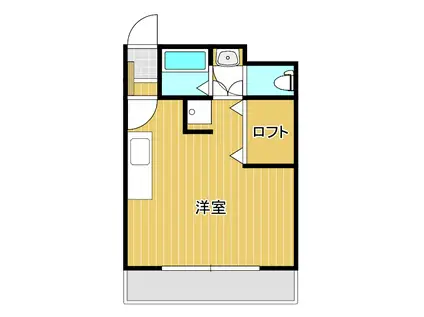 ロフティー(ワンルーム/4階)の間取り写真