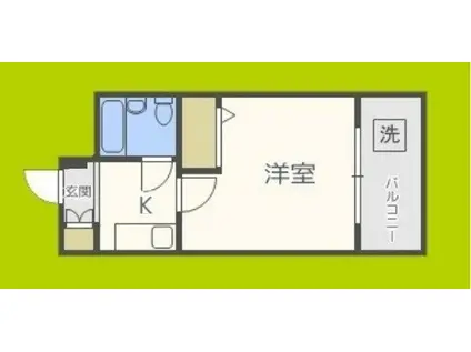 アーバンコート住吉(1K/9階)の間取り写真