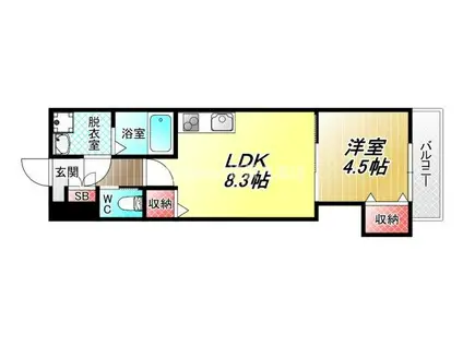 クレストメゾン(1LDK/1階)の間取り写真