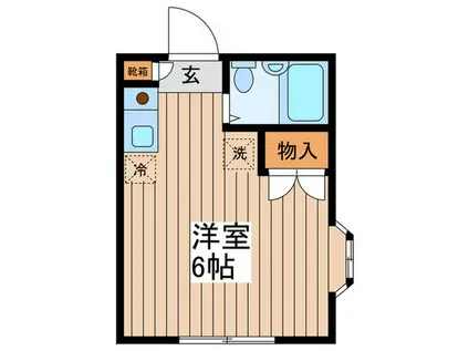 MハイツI(ワンルーム/1階)の間取り写真