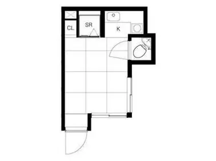 パインハイツ(ワンルーム/1階)の間取り写真