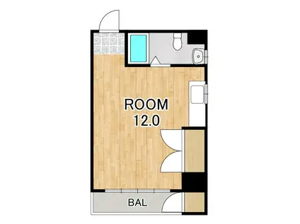 中央2丁目小堀マンション(ワンルーム/6階)の間取り写真